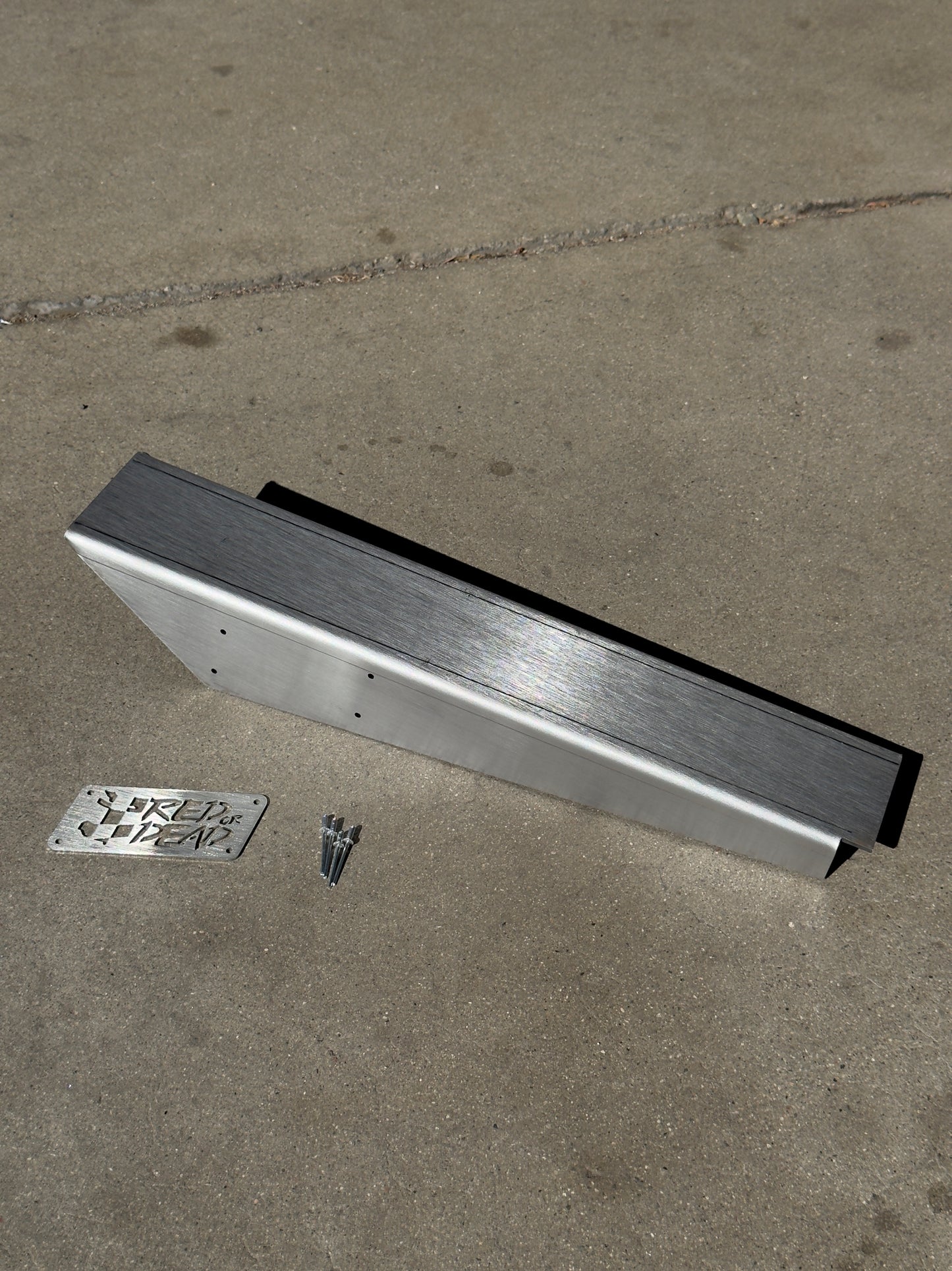 RODF Axle truss with Stainless steel logo plate, 1979-1985 Toyota front axle